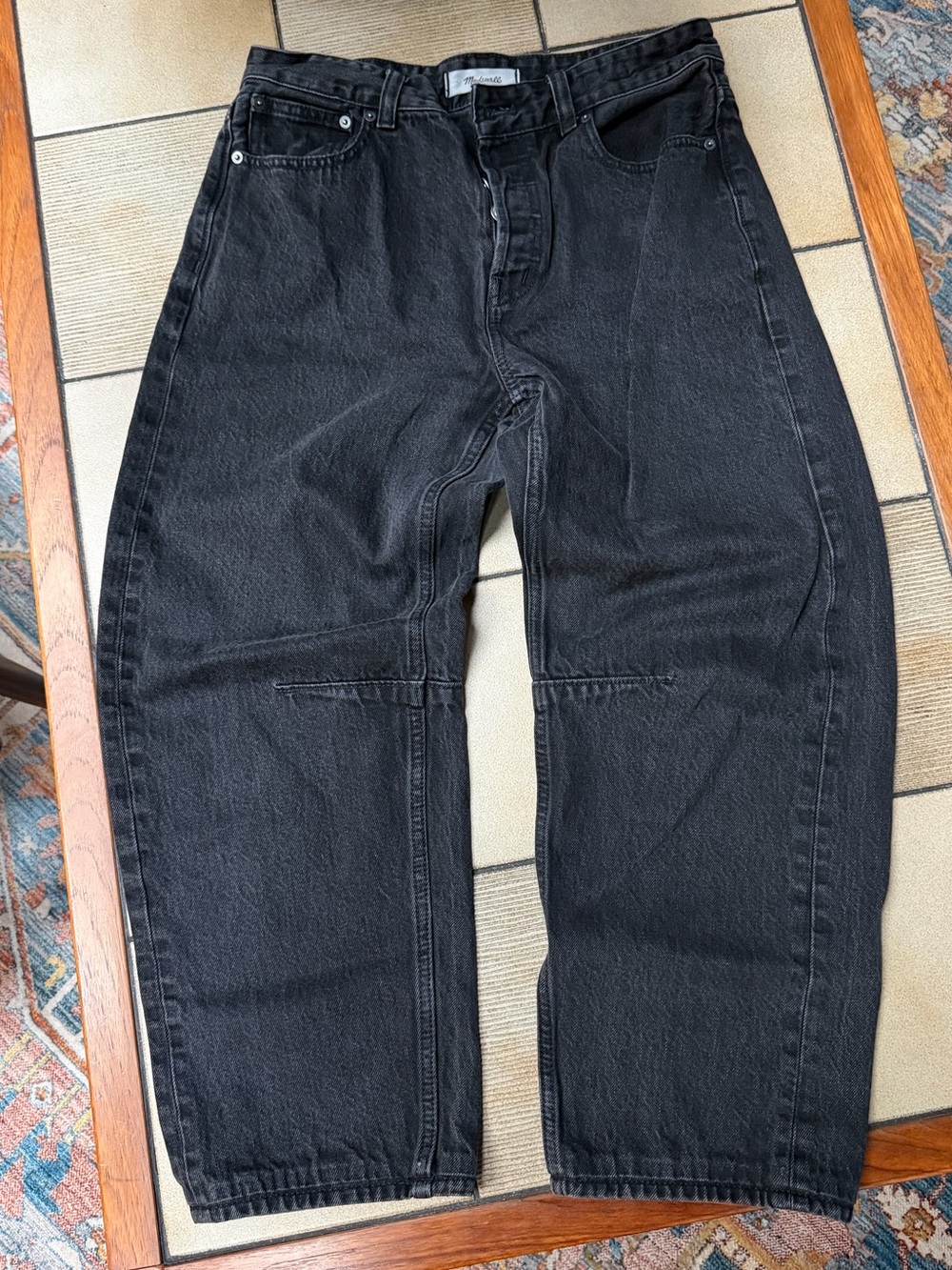 Madewell darted barrel jeans